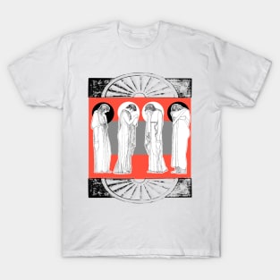 Greek women in mourning and suffering at the Parthenon T-Shirt